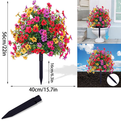 Weatherproof & No-Fade Outdoor Hanging Flowers