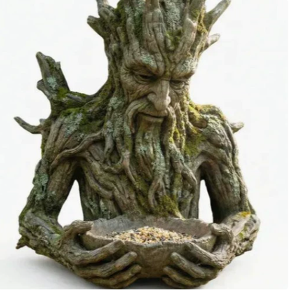 Meditating Witch Garden Bird Feeder