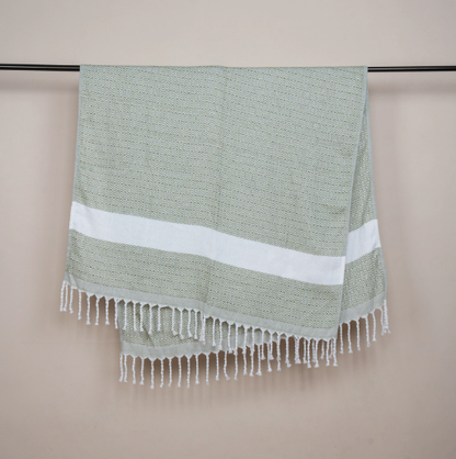 Summer Lightweight XL Flat-Weave Beach Towel