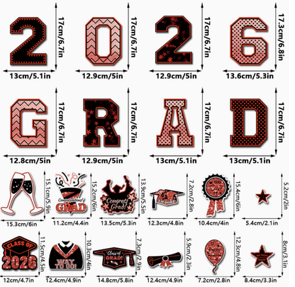 20 Pcs Graduation Magnets 2026 Cruise Door Car Magnets Congrats Grad Cap Magnetic Decorations for Refrigerator Garage
