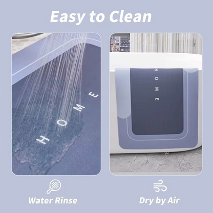 3-Piece Anti-Slip Bathroom Mat Set Quick-Dry U-Shaped Toilet & Floor Mats