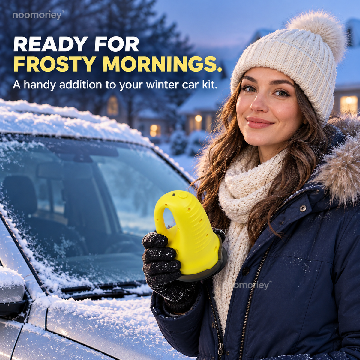 Cordless Electric Ice Scraper Clear Frost, Drive with Confidence!