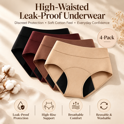 100% Leak-Proof Underwear 4-pack