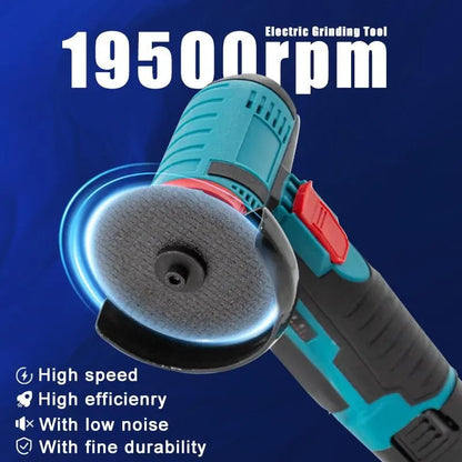 Cordless Mini Angle Grinder 19500RPM, 12V, Dual Battery, Compact & Powerful!