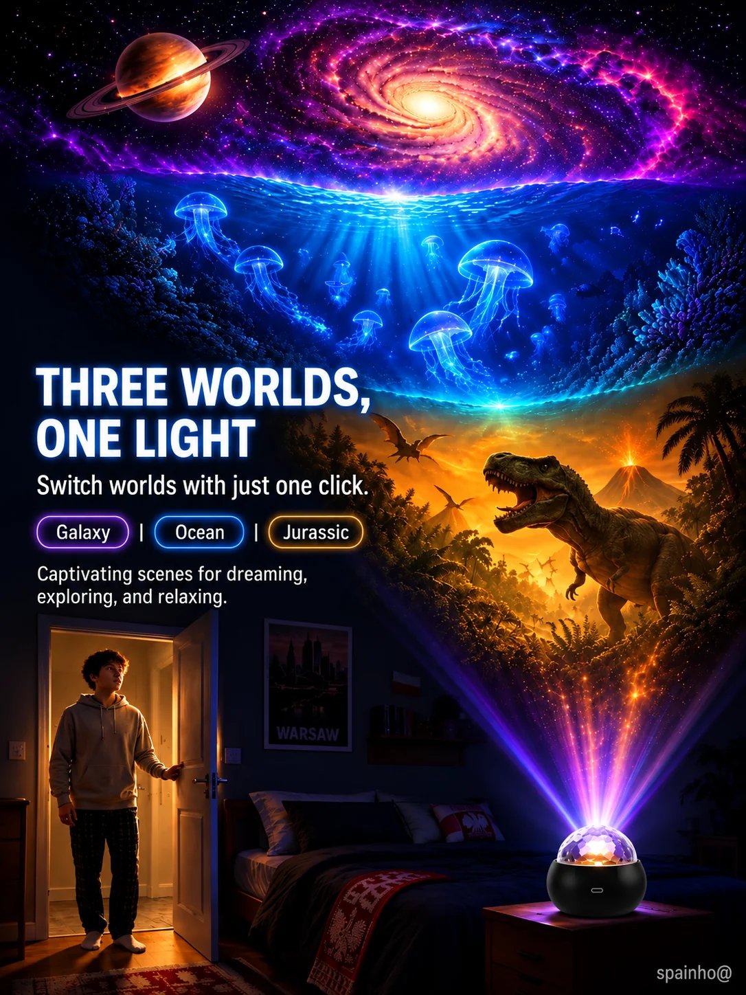 Ocean Dinosaur Projector Lamp Popular with over 100,000 users