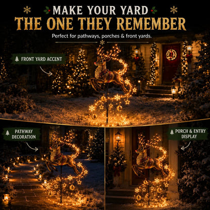 "Christmas Magic Garden" Collection Transform your garden into a winter wonderland with enchanting, flowing lights
