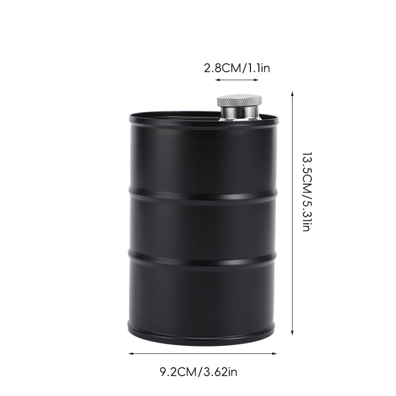 350ml/750ml Oil Drum Anti-rust Leak-proof No Odor Portable Wine Storage Food Grade Camping Whisky Flagon Wine Jug