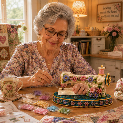 Spring Hummingbird Sewing Machine 3D Spring Limited Keepsake Edition