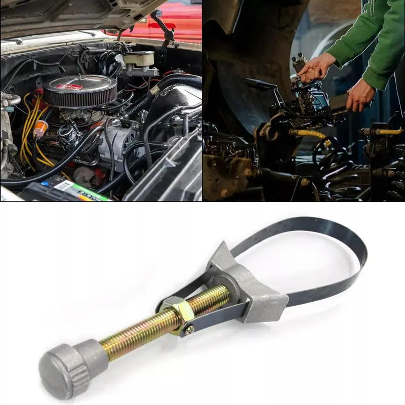 Auto Car Diameter Adjustable Oil Filter Removal Strap Wrench Tool,Car Oil Filter Wrench