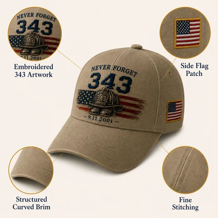 Never Forget 343 Memorial Cap