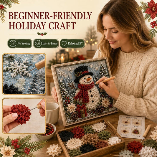 3D Christmas Fabric Stamping Set