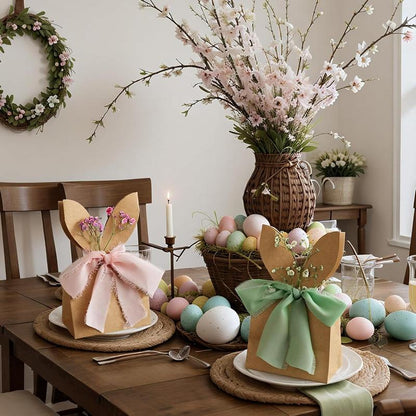 Easter Bunny Ear Kraft Bags | Cute Party Gift & Candy Packaging