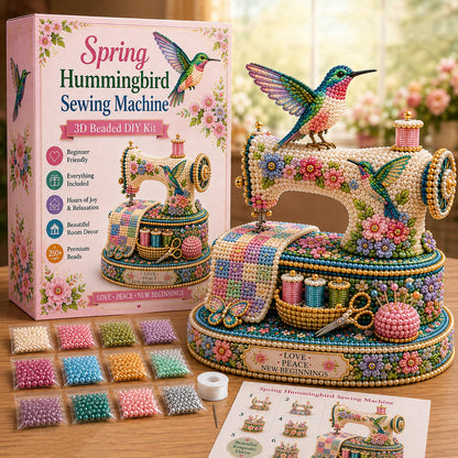 Spring Hummingbird Sewing Machine 3D Spring Limited Keepsake Edition