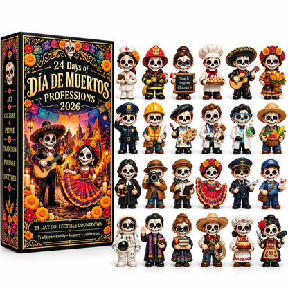 24 Days of D a de Muertos Professions Advent Calendar 2026 24 Unique Calavera Collectible Figures