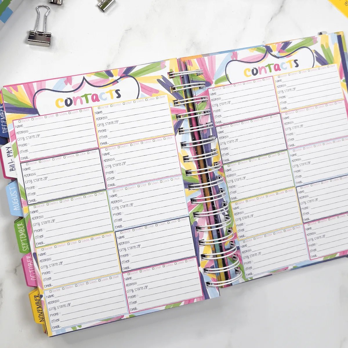 2027 2028 Reminder Binder 24-Month All-in-One Life Planner