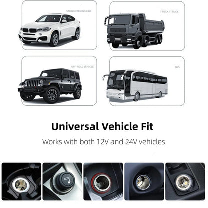 7-in-1 Retractable Fast Car Charger with Voltage Display USB-C, Fast Charging & Essential for Daily Use