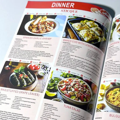 3-Pack Mediterranean Diet Chart Food List 2026, Mediterranean Ingredient Meal Plan
