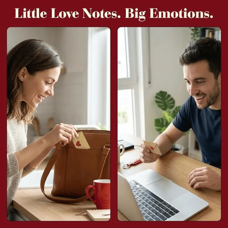 [ ]Love Letters Valentine's Collection | 60 Handwritten Notes & Envelopes | Timeless Romantic Gift