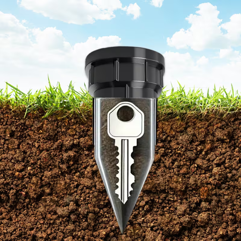Sprinkler Key Hider | Realistic Garden Sprinkler Decoy