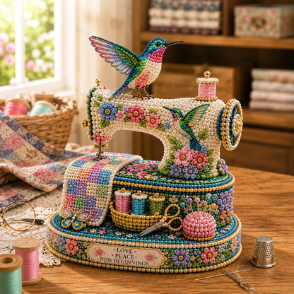 Spring Hummingbird Sewing Machine 3D Spring Limited Keepsake Edition