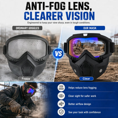 Multi-Functional Protective Face Mask - Auto-Darkening Welding Goggles