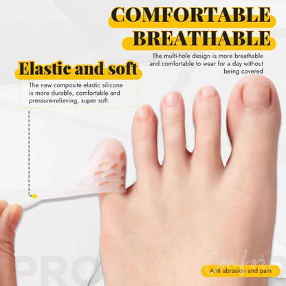 Silicone anti-friction toe protector