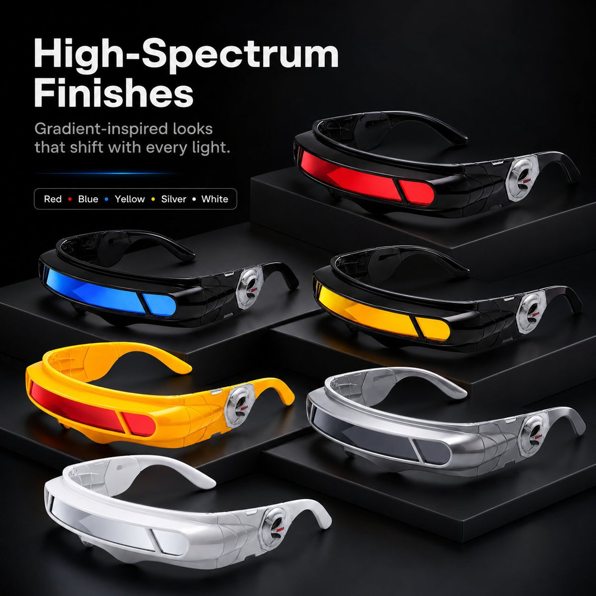 Cyberpunk Visor Collection | Future Hero Futuristic Eyewear