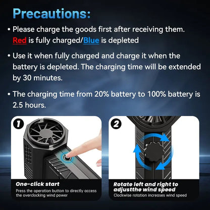 130,000 RPM Ultimate Fire Starting Turbo Fan Fire Blow Clean