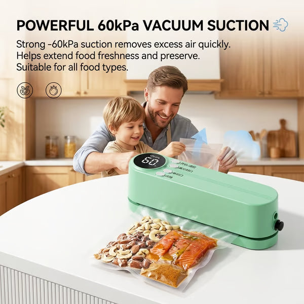 Mini Vacuum Bag Sealer Cordless Handheld Food Sealing Machine