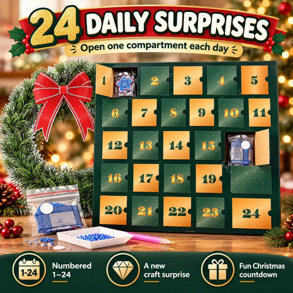 Beginner-Friendly 24-Day Diamond Art Wreath Advent Calendar Craft Your Christmas Countdown