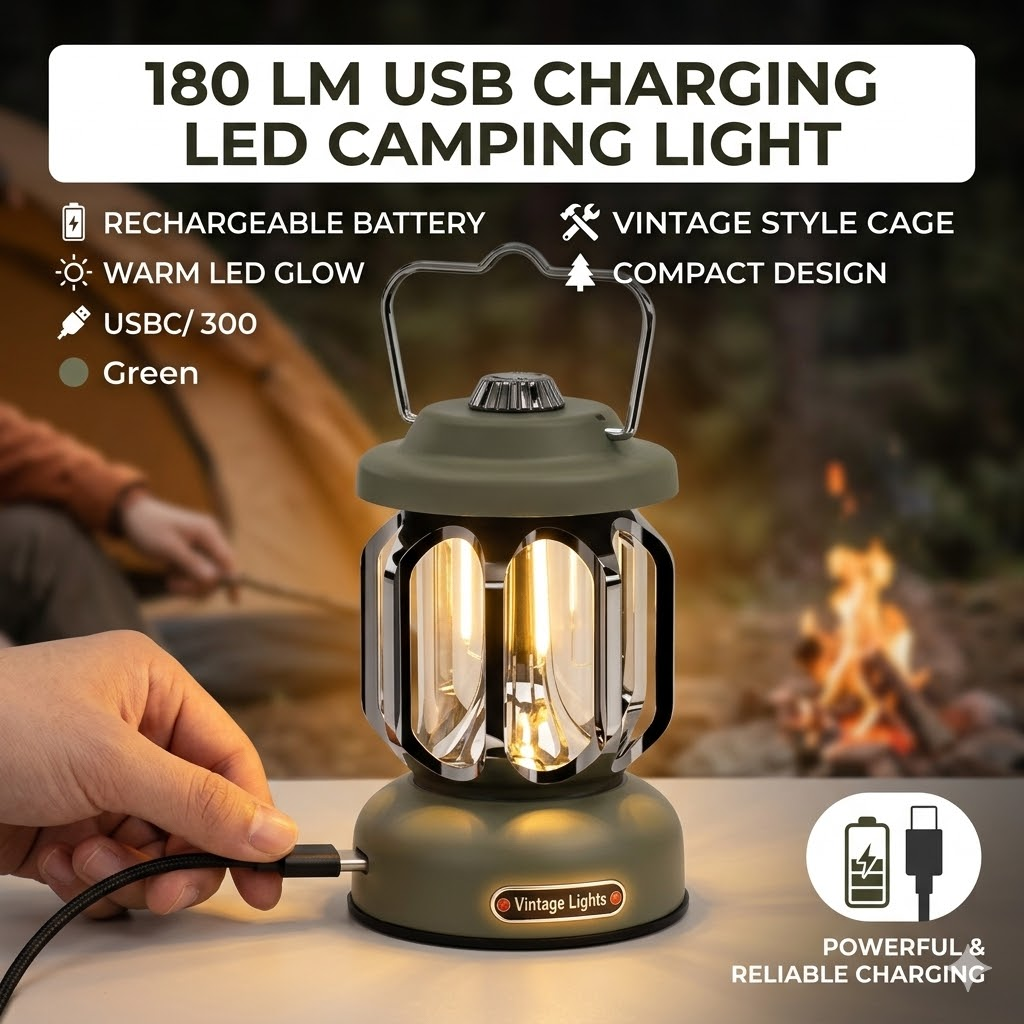180 LM USB Charging LED Camping Light