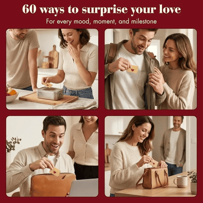 [ ]Love Letters Valentine's Collection | 60 Handwritten Notes & Envelopes | Timeless Romantic Gift