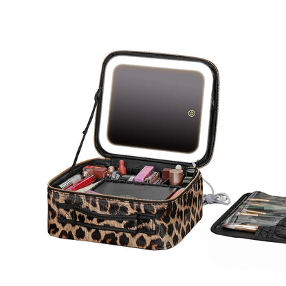 Portable LED Makeup Mirror 3 Color Light Settings