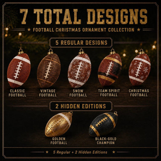 A Christmas Ornament Collection Made For Football Lovers