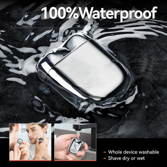 2026 Upgrade Pocket Shaver USB Mini Shavers for Men Rechargeable Waterproof Compact Electric Razor for Home, Car, Travel