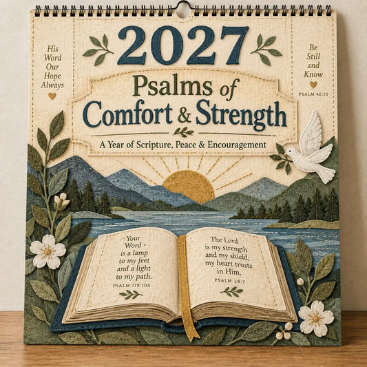 2027 Psalms Wall Calendar | Monthly Scripture & Christian Artwork