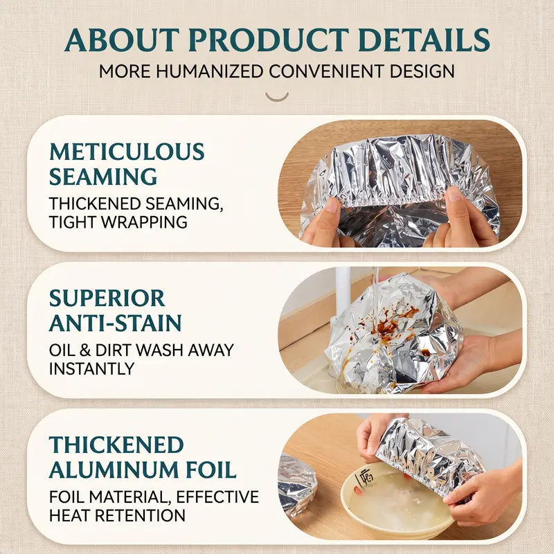 Aluminum Foil Heat-retaining Cover (50pcs)