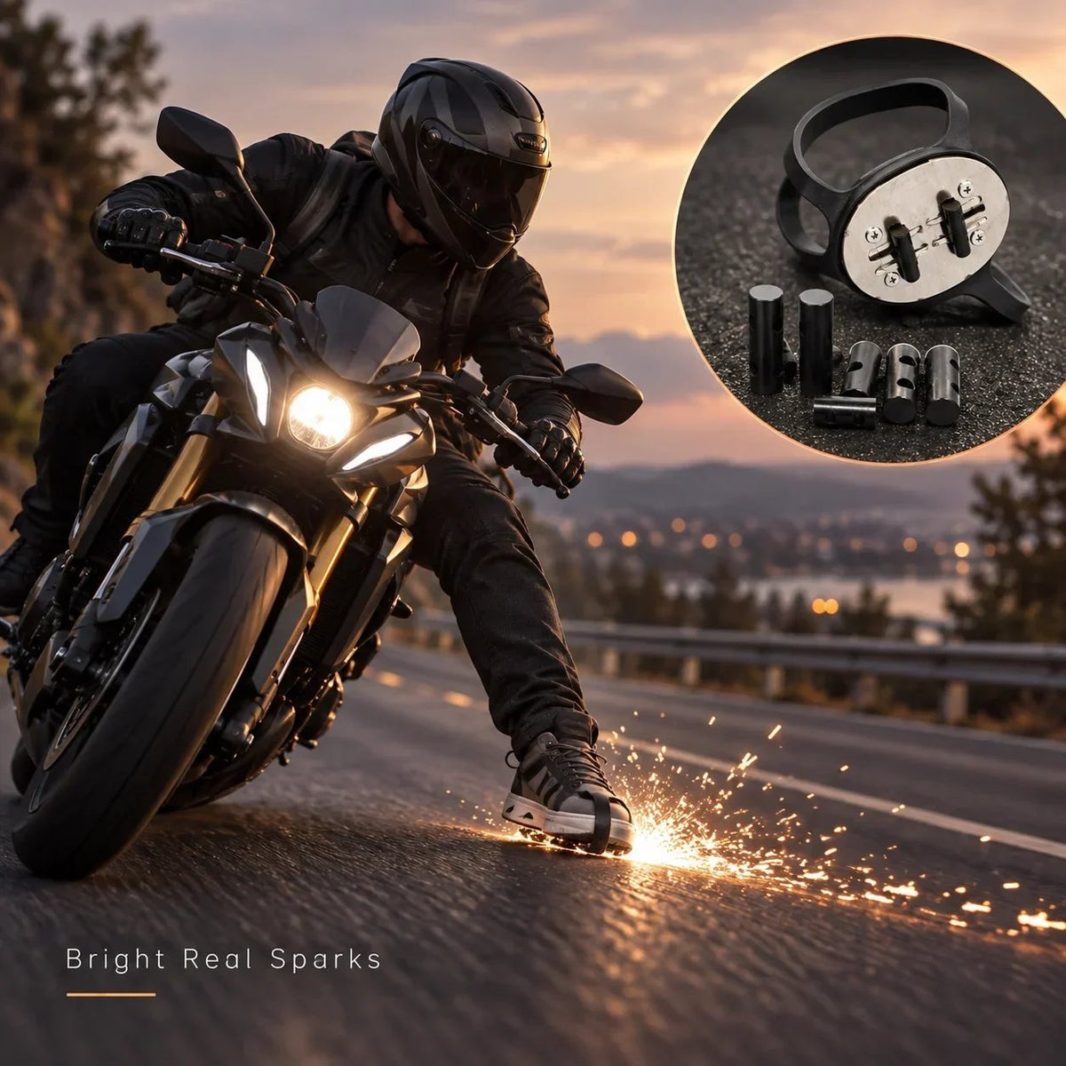 RoadFlare Motorcycle Boot Spark Sliders