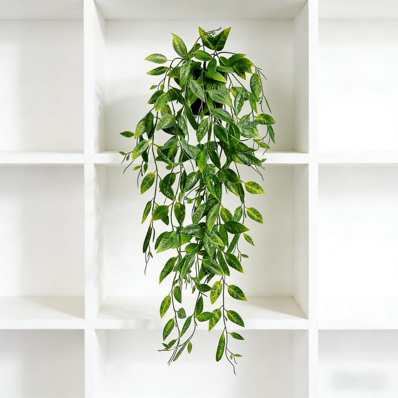 3 Pack Artificial Hanging Potted Plants | Fake Hanging Greenery for Home, Office, Shelf, Wall, Balcony, Patio Decor