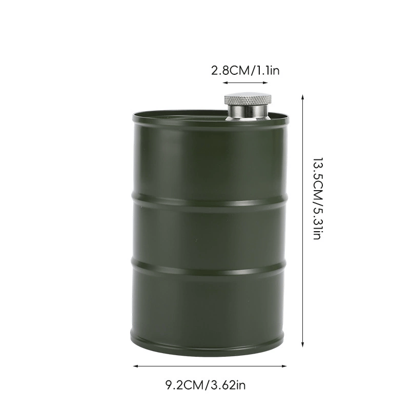 350ml/750ml Oil Drum Anti-rust Leak-proof No Odor Portable Wine Storage Food Grade Camping Whisky Flagon Wine Jug