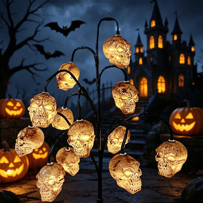 Pumpkin Solar Stake Lights Halloween Outdoor Yard Decor