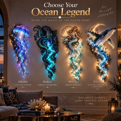 Enchanted Ocean Legends Lighted Wall D cor Collection