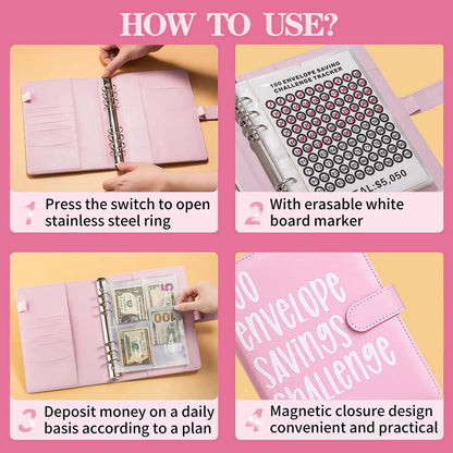 100 Envelope Saving Challenged Book