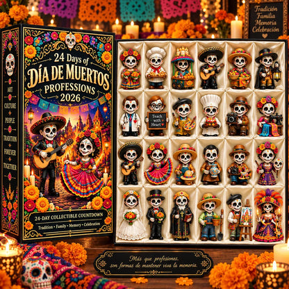 24 Days of D a de Muertos Professions Advent Calendar 2026 24 Unique Calavera Collectible Figures