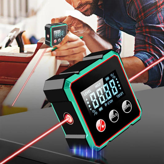 2025 Magnetic Digital Angle Finder with Electronic Laser