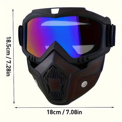 2026 - Detachable Full Face Goggle Mask