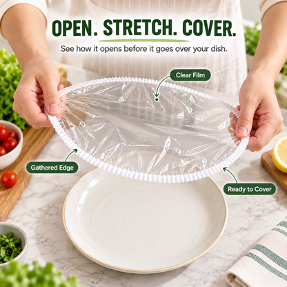 Clear Food Wrap for Bowls & Plates