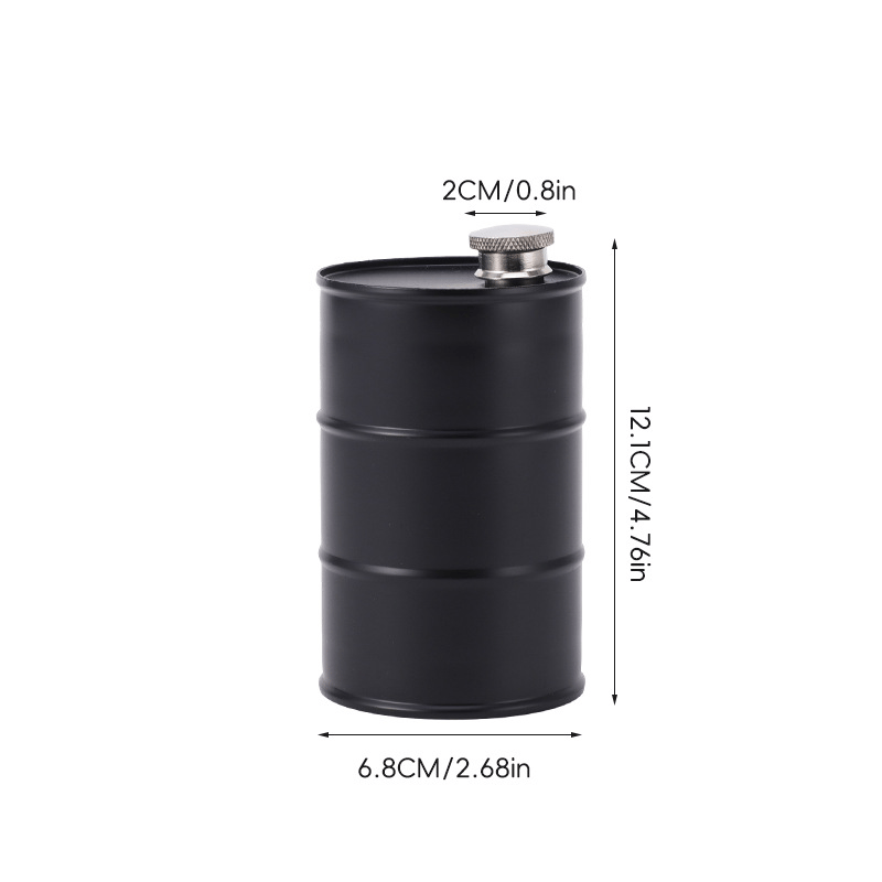 350ml/750ml Oil Drum Anti-rust Leak-proof No Odor Portable Wine Storage Food Grade Camping Whisky Flagon Wine Jug
