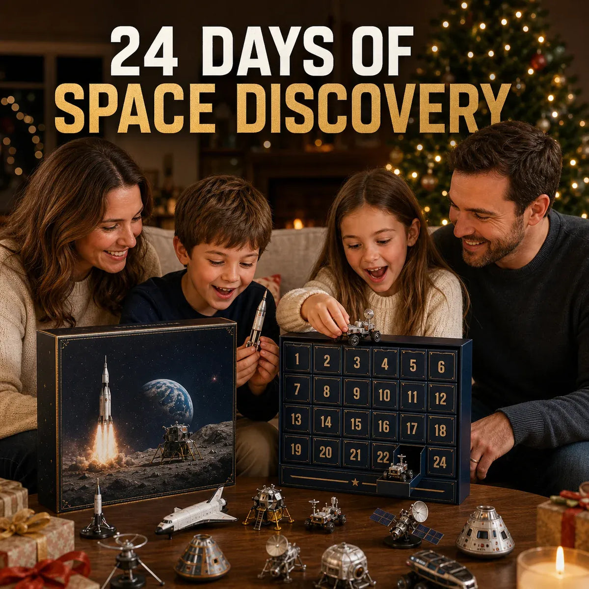 2026 Space Exploration Legends Advent Calendar 24 Days of Space Missions, 24 Collectible Surprises