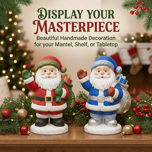 '- Beginner-Friendly DIY Christmas Figurine Painting Kit | Create Your Own Festive Holiday Decorations